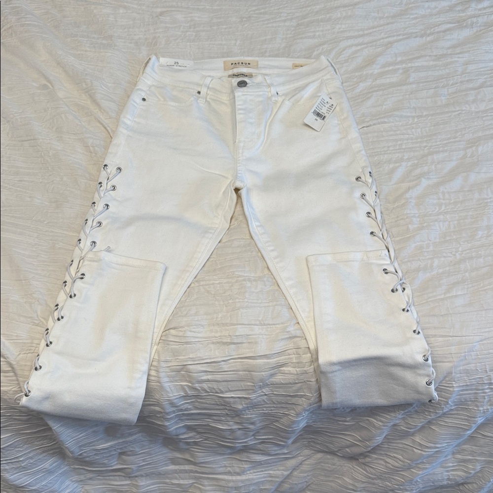 PacSun Super Stretch White Jeans